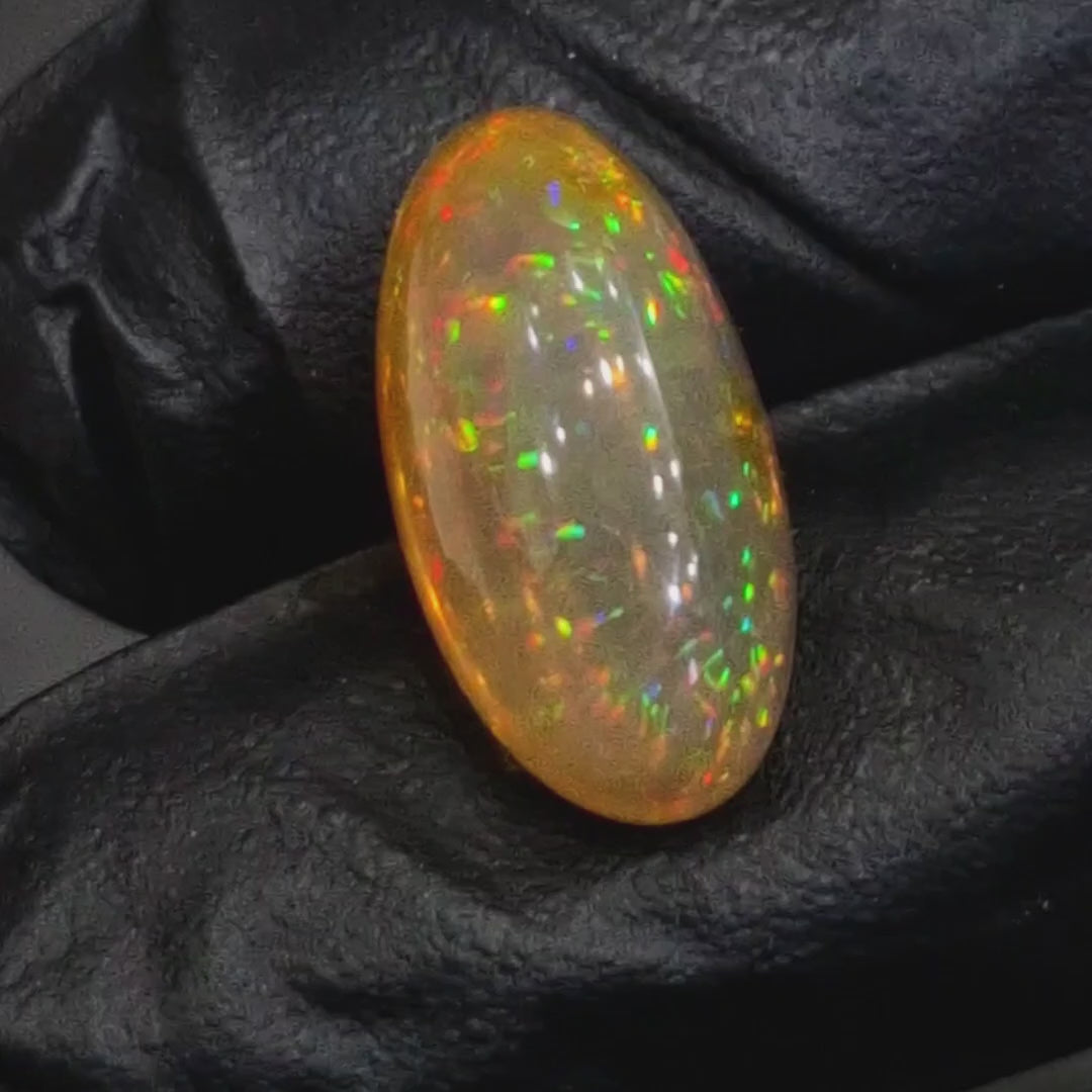 13.4Cts Natural Ethiopian Opal Cabochon | Oval | 22x12mm | Untreated