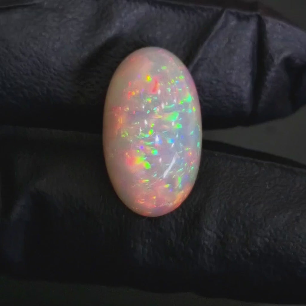 14.8Cts Natural Ethiopian Opal Cabochon | Oval | 21x12mm | Untreated