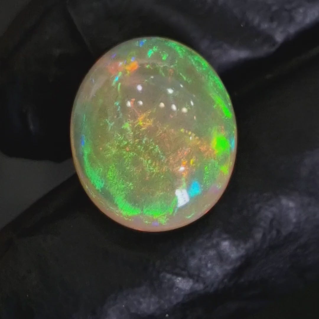 10.3Cts Natural Ethiopian Opal Cabochon | Oval | 17x14mm | Untreated