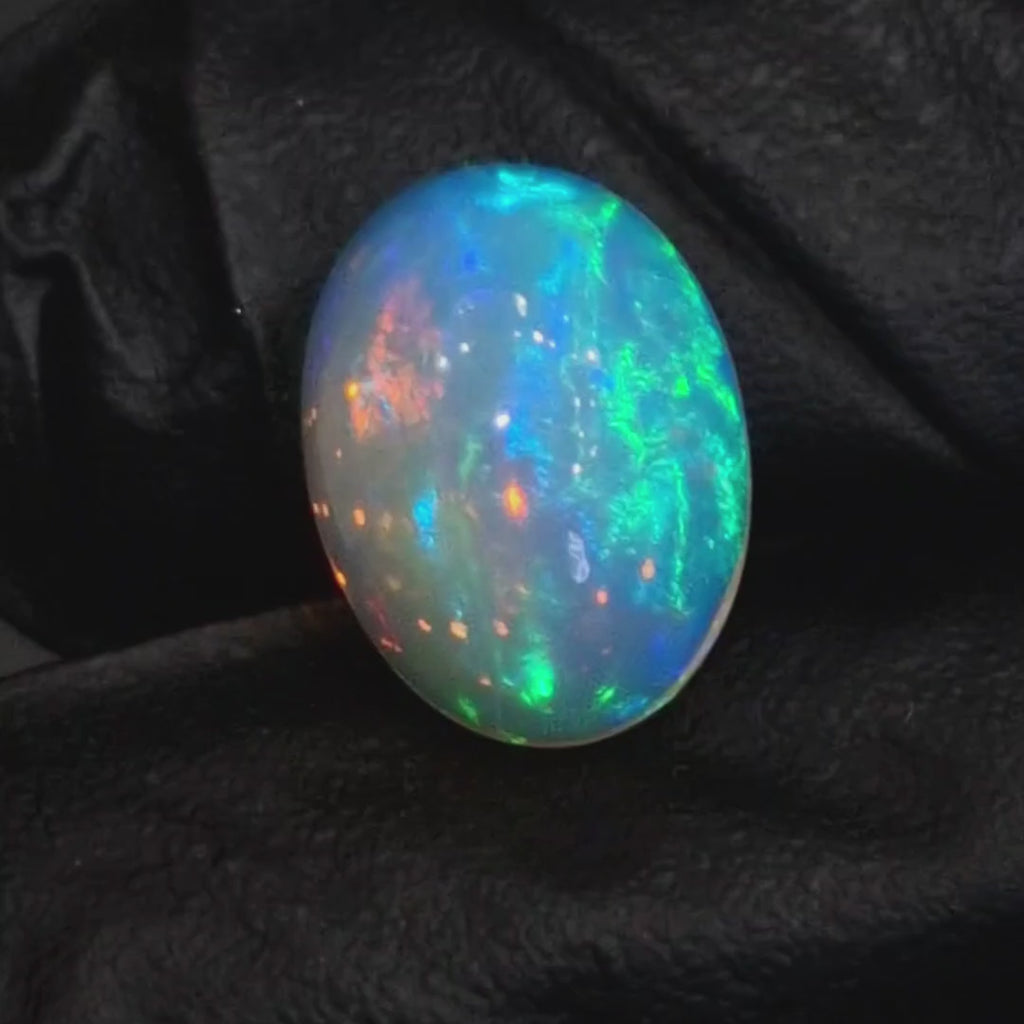 6.8Cts Natural Ethiopian Opal Cabochon | Oval | 16x12mm | Untreated