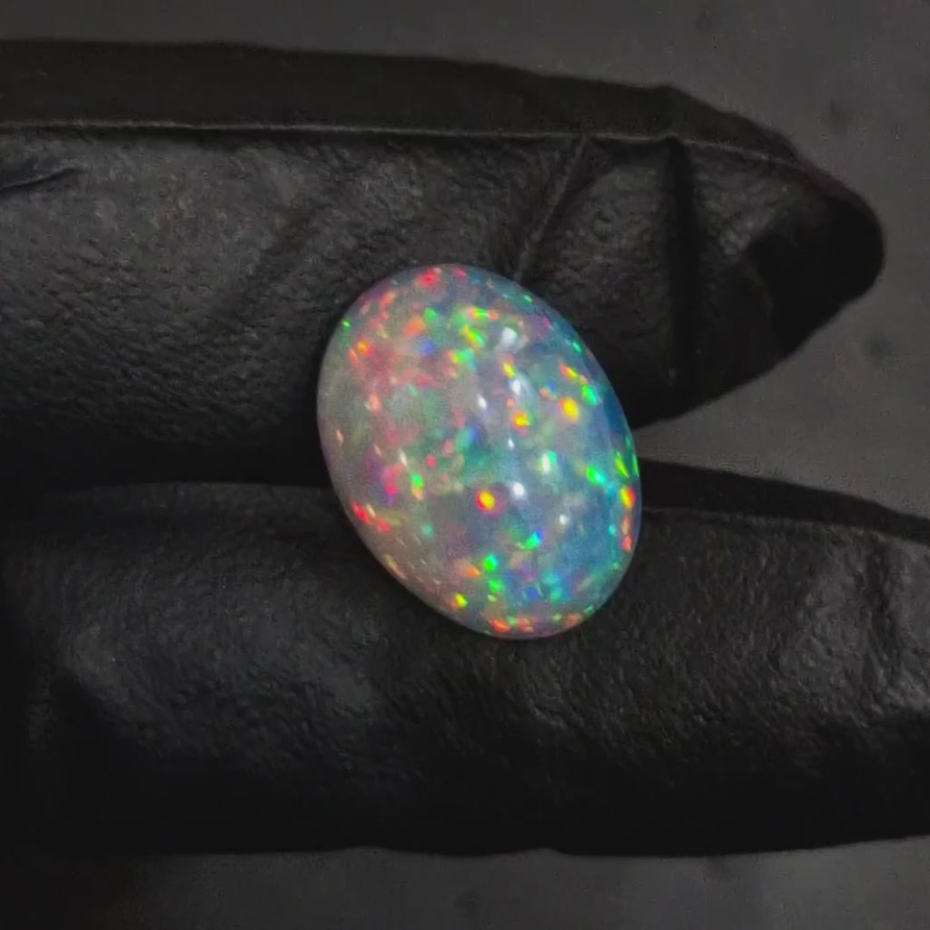 8.8Cts Natural Ethiopian Opal Cabochon | Oval | 18x14mm | Untreated