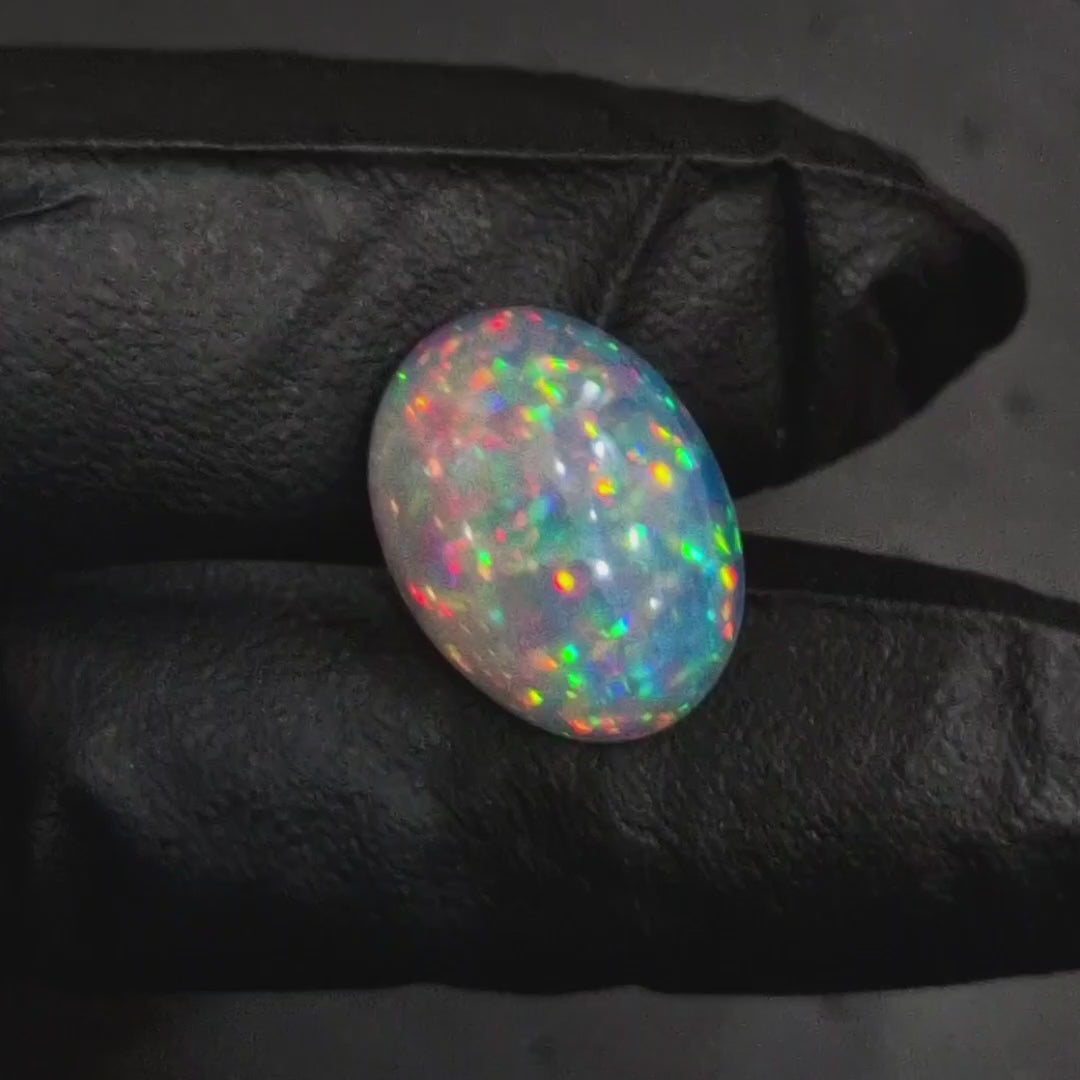 8.8Cts Natural Ethiopian Opal Cabochon | Oval | 18x14mm | Untreated