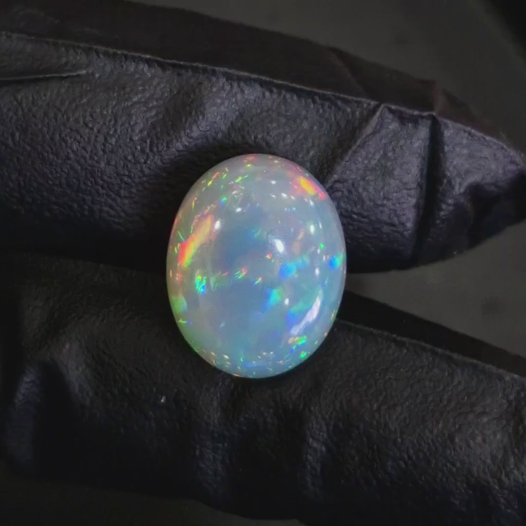 7.3Cts Natural Ethiopian Opal Cabochon | Oval | 18x14mm | Untreated